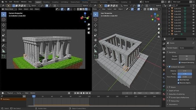 Minecraft Cubes free VR / AR / low-poly 3D model animated rigged | CGTrader