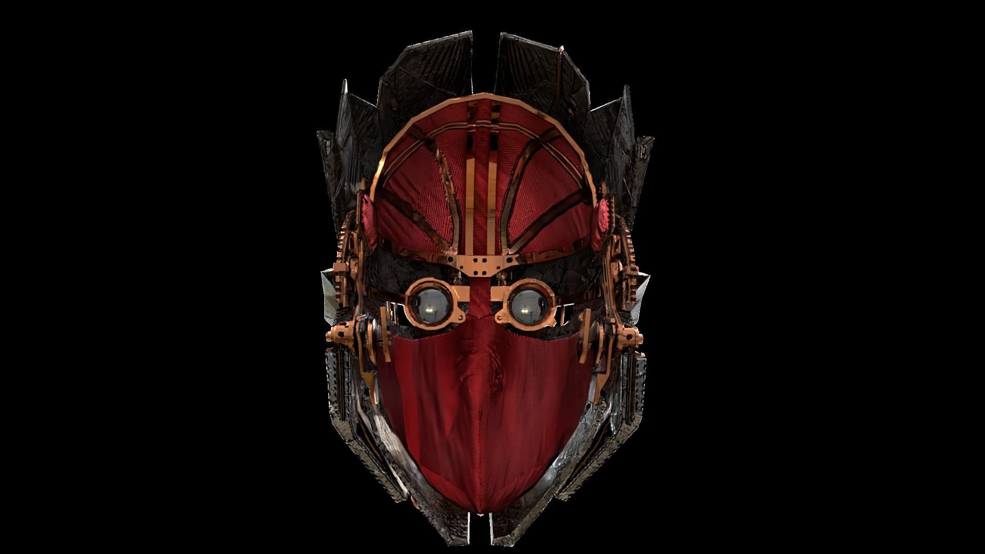 3D model Dishonored Mask Low Poly VR / AR / low-poly | CGTrader