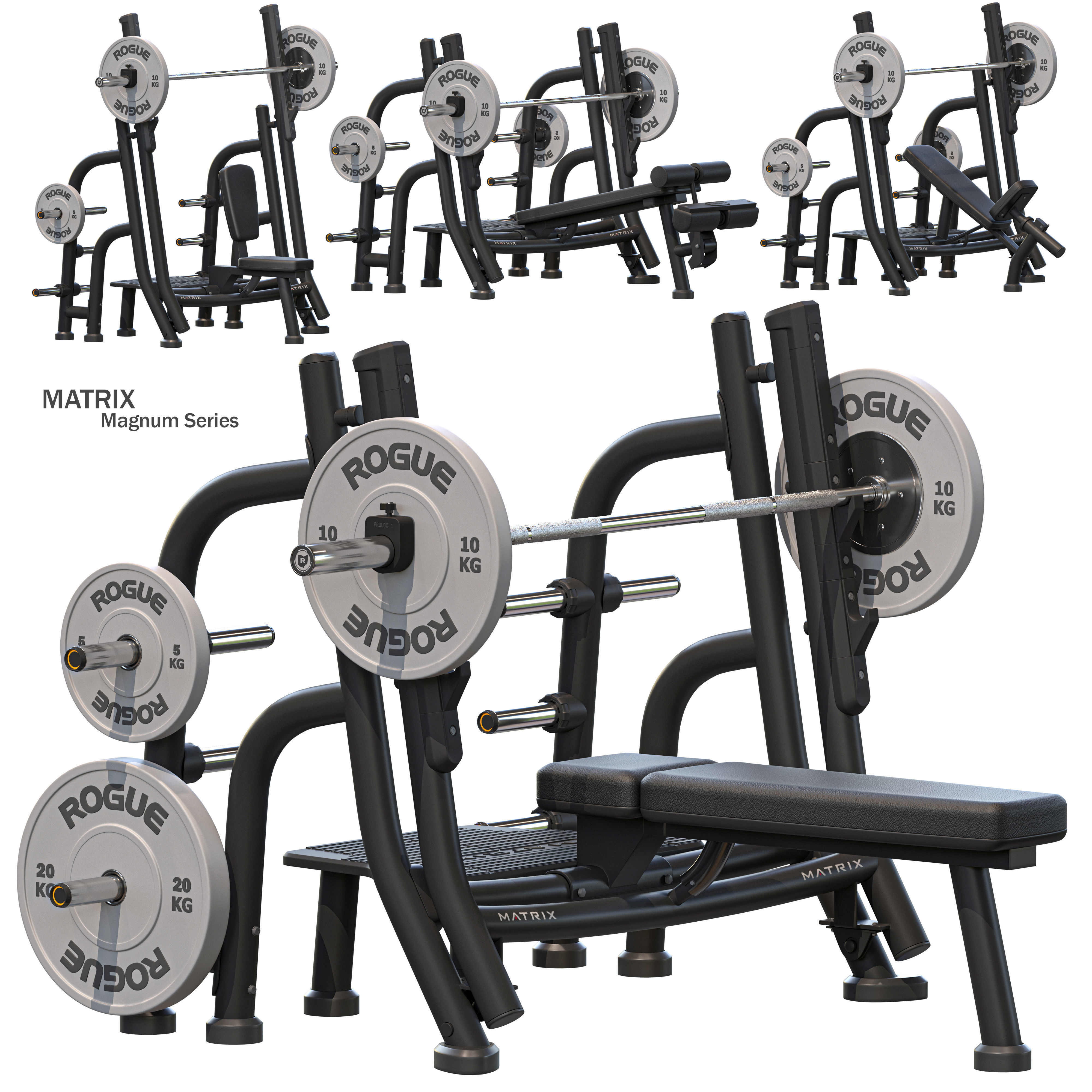 Matrix Gym Equipment 3D model CGTrader
