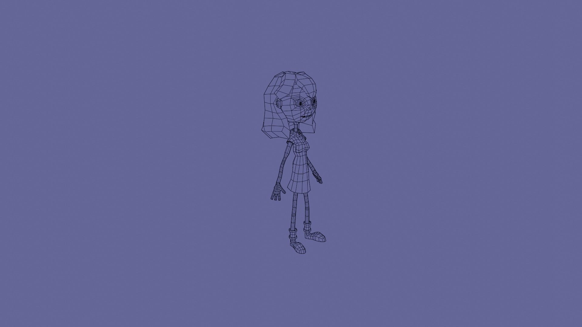 3D model Character Girl - Low Poly VR / AR / low-poly | CGTrader