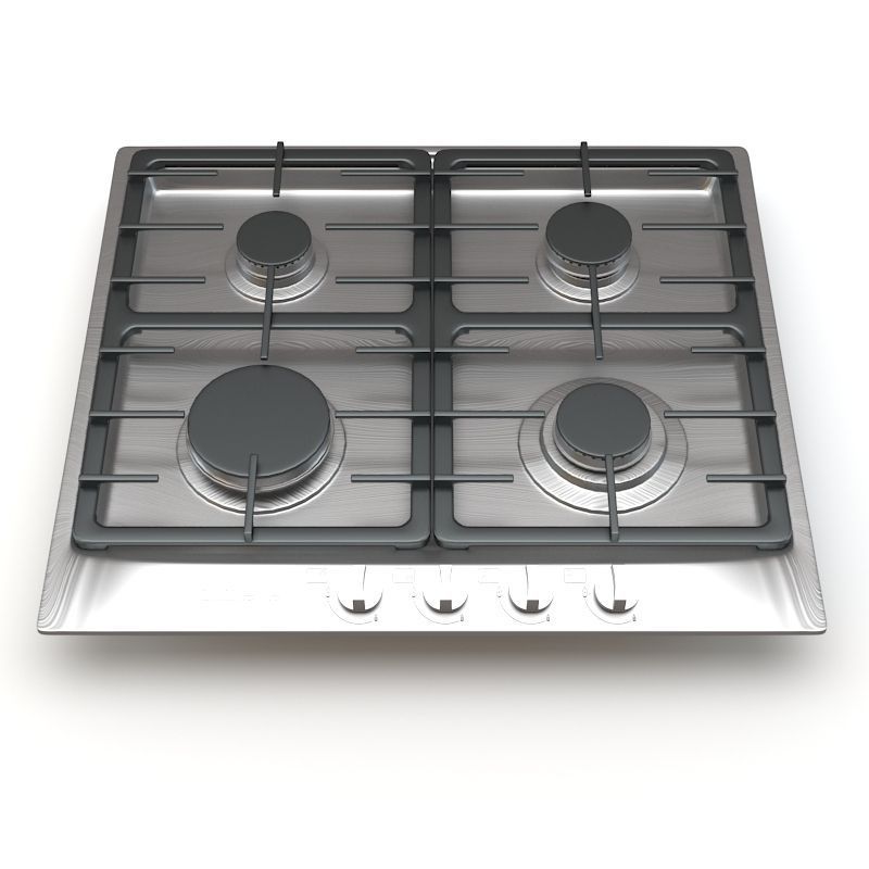 Miele 4Burner KM 360 G Gas Cooktop 3D model CGTrader
