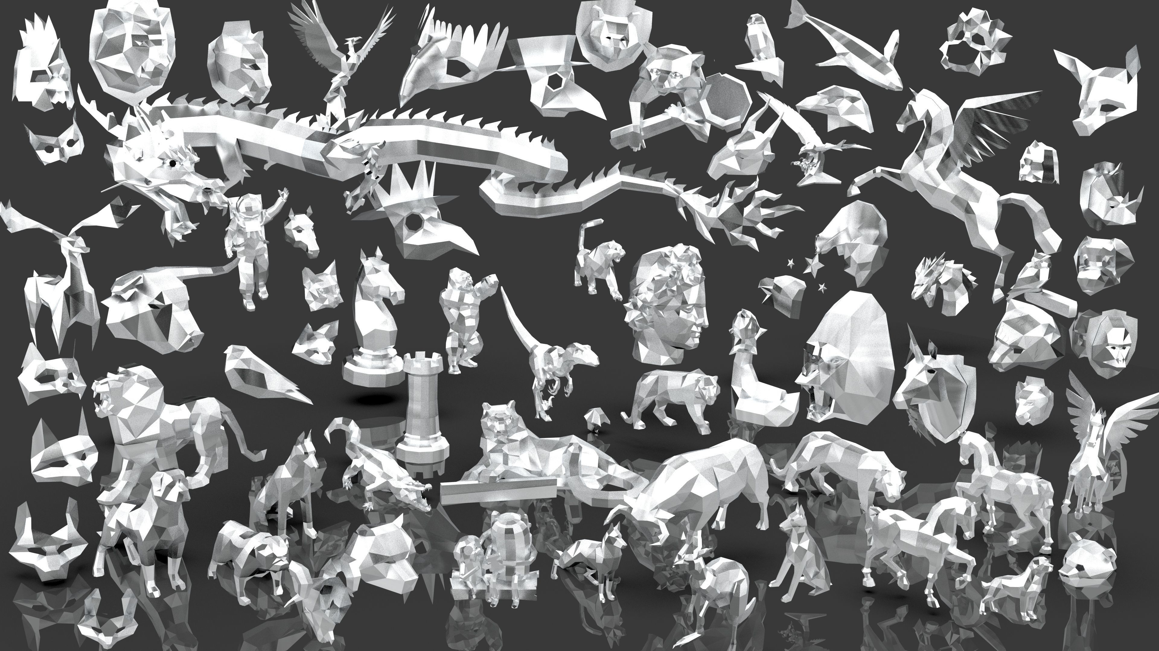 Paperuka models DIY 3d Models Paper Craft 3D model 3D printable CGTrader