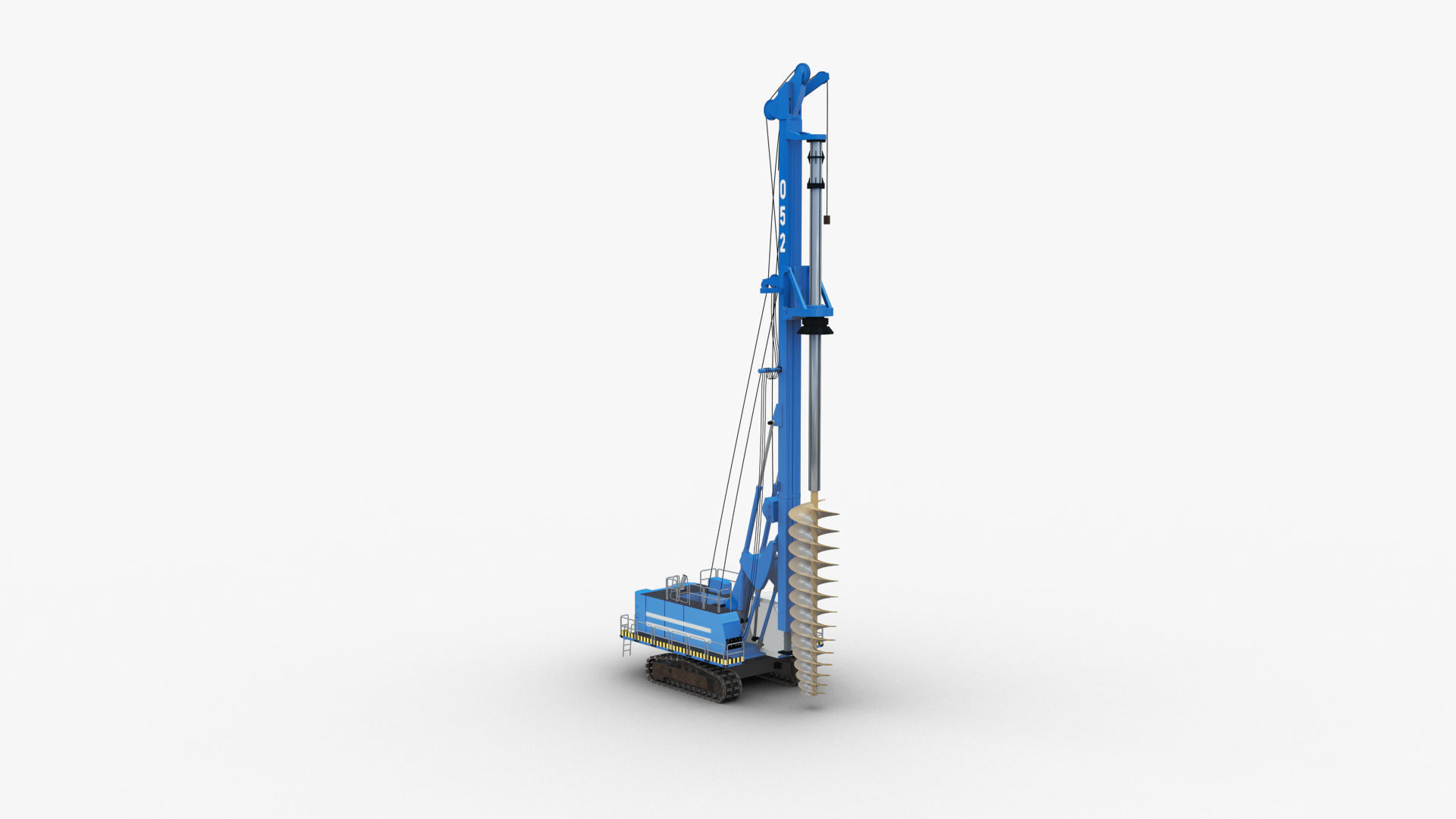 3D model Piling Drill VR / AR / low-poly | CGTrader