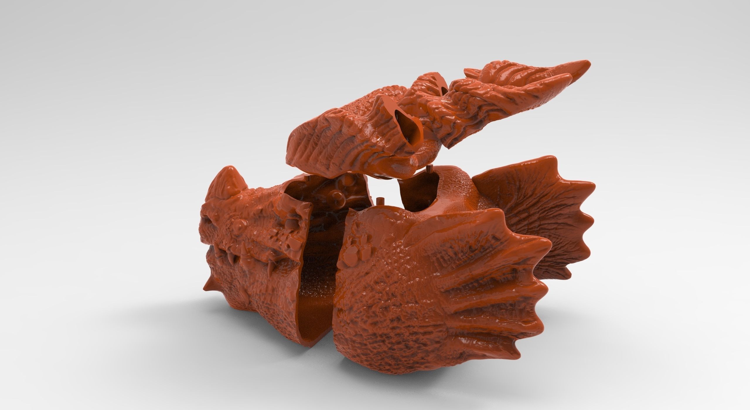 Not Themberchaud Dragon Popcorn Box Dungeons Dragons Dice Box 3D model 3D printable CGTrader