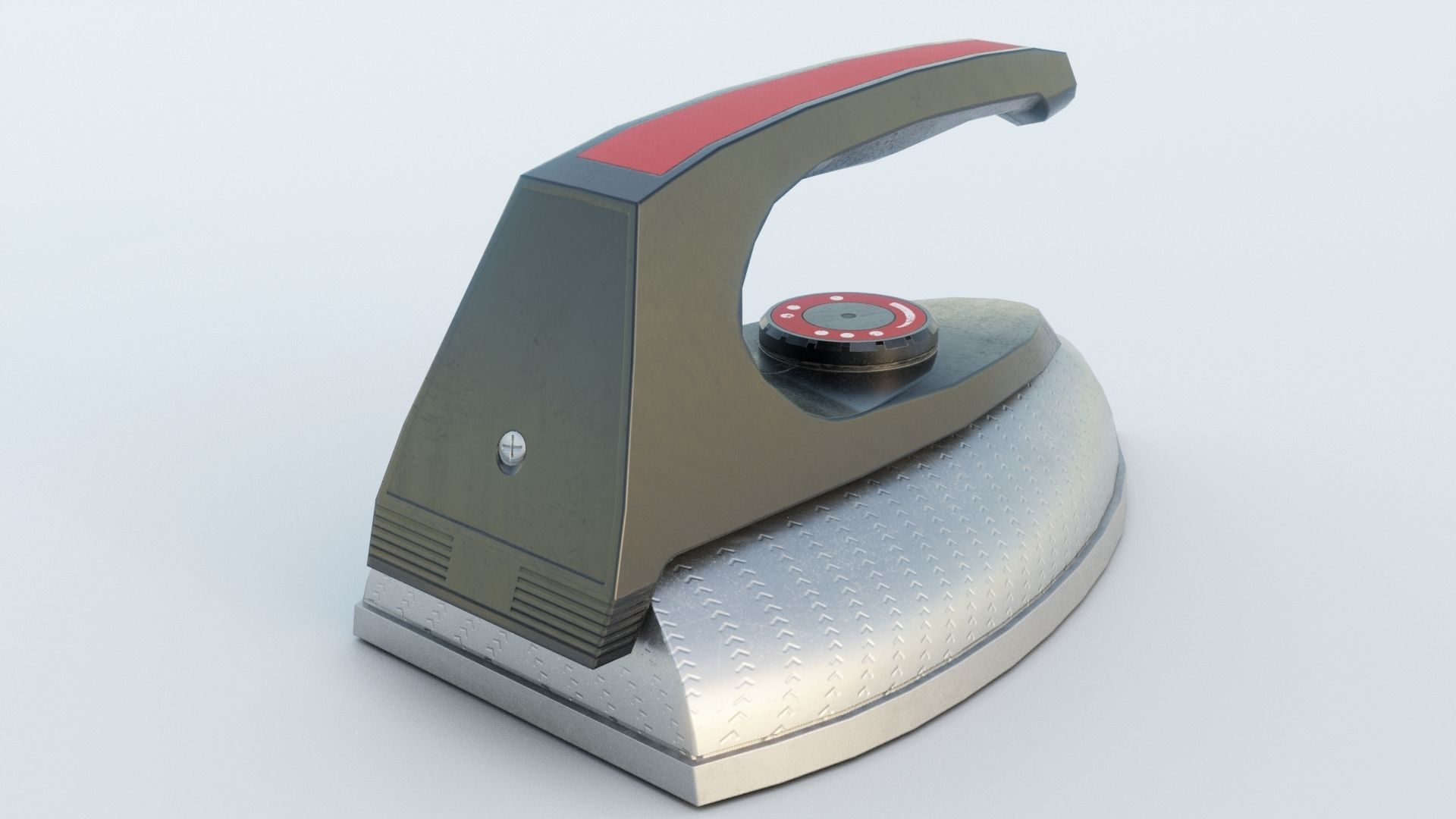 3D model Old steaming iron lowpoly VR / AR / lowpoly CGTrader