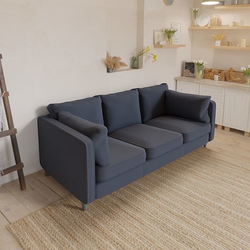 Sofa 3 seats by ASHLEY KENNEWICK 3D model CGTrader