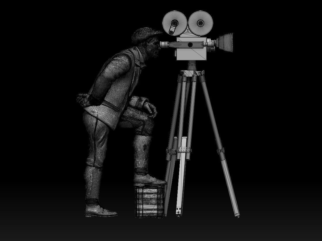 CAMERA MAN 3D model 3D printable CGTrader