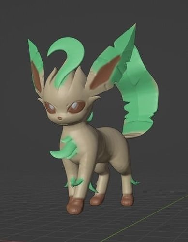 Leafeon 3D model 3D printable | CGTrader