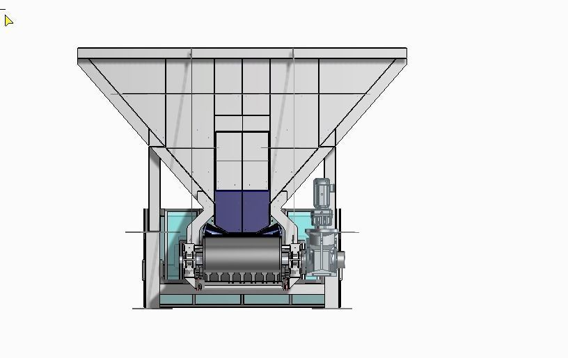 Hopper feeder for aggregates 3D model CGTrader