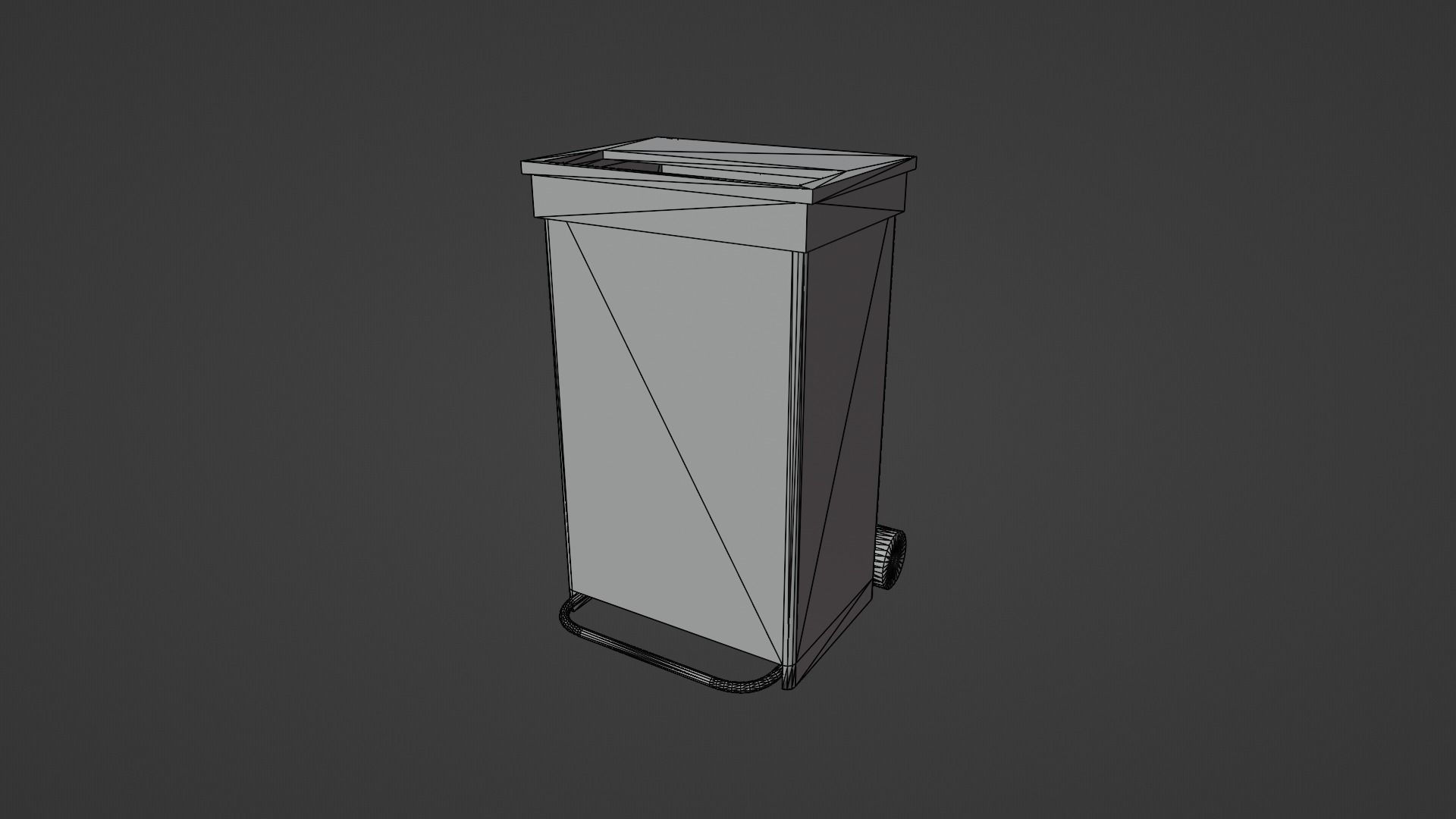 3D model Clinical Waste Bin and General waste Bin Hospital Clinical