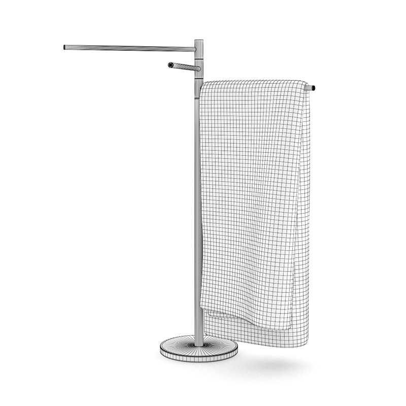 Standing Towel Hanger 3D model CGTrader