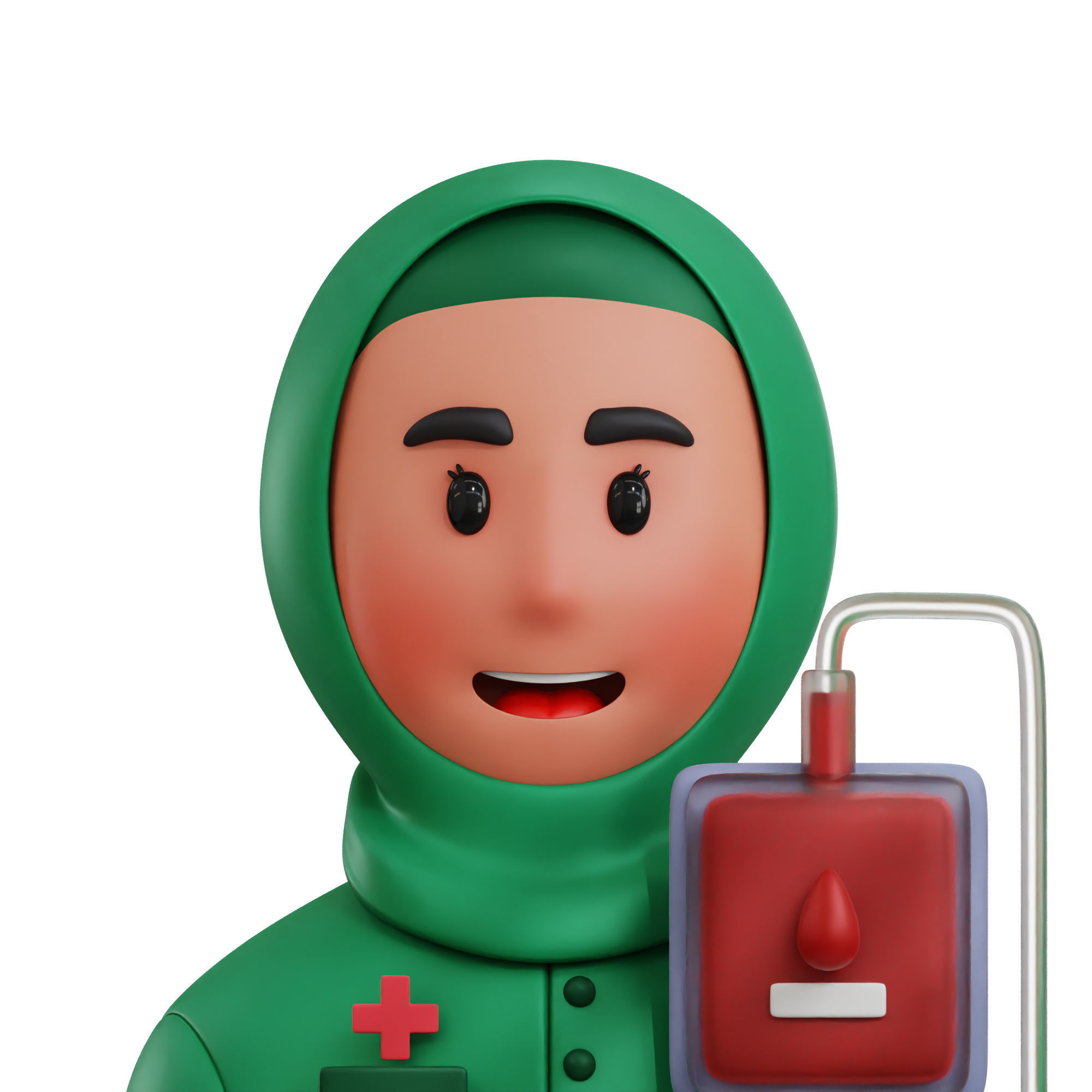 3D model Blood Transfusion Avatar 3D Icon VR / AR / low-poly | CGTrader