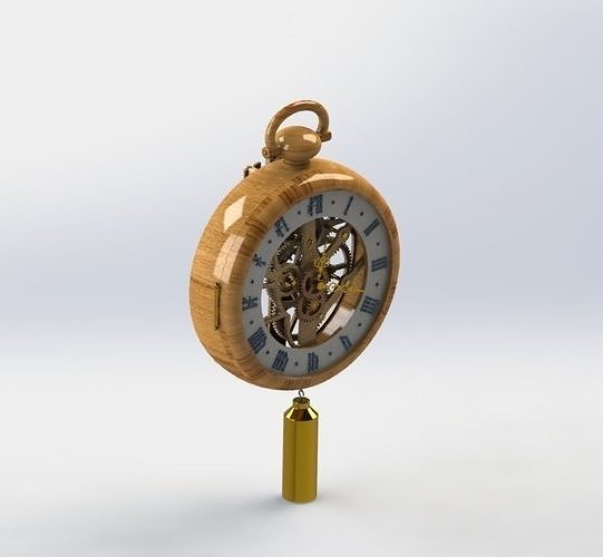 mechanic clock 2 3D model CGTrader