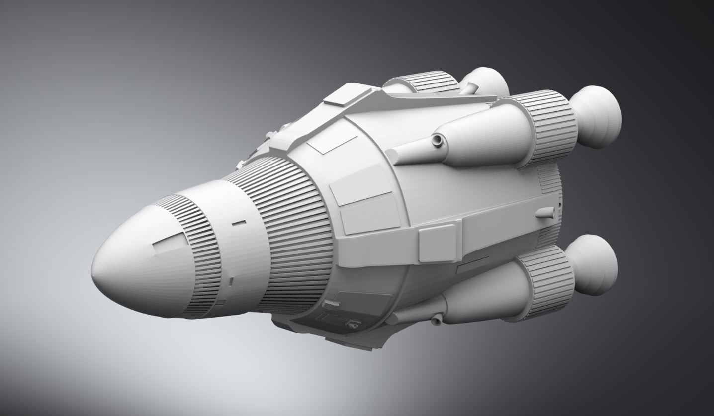Phoenix Spacecraft Scale model 3D model 3D printable