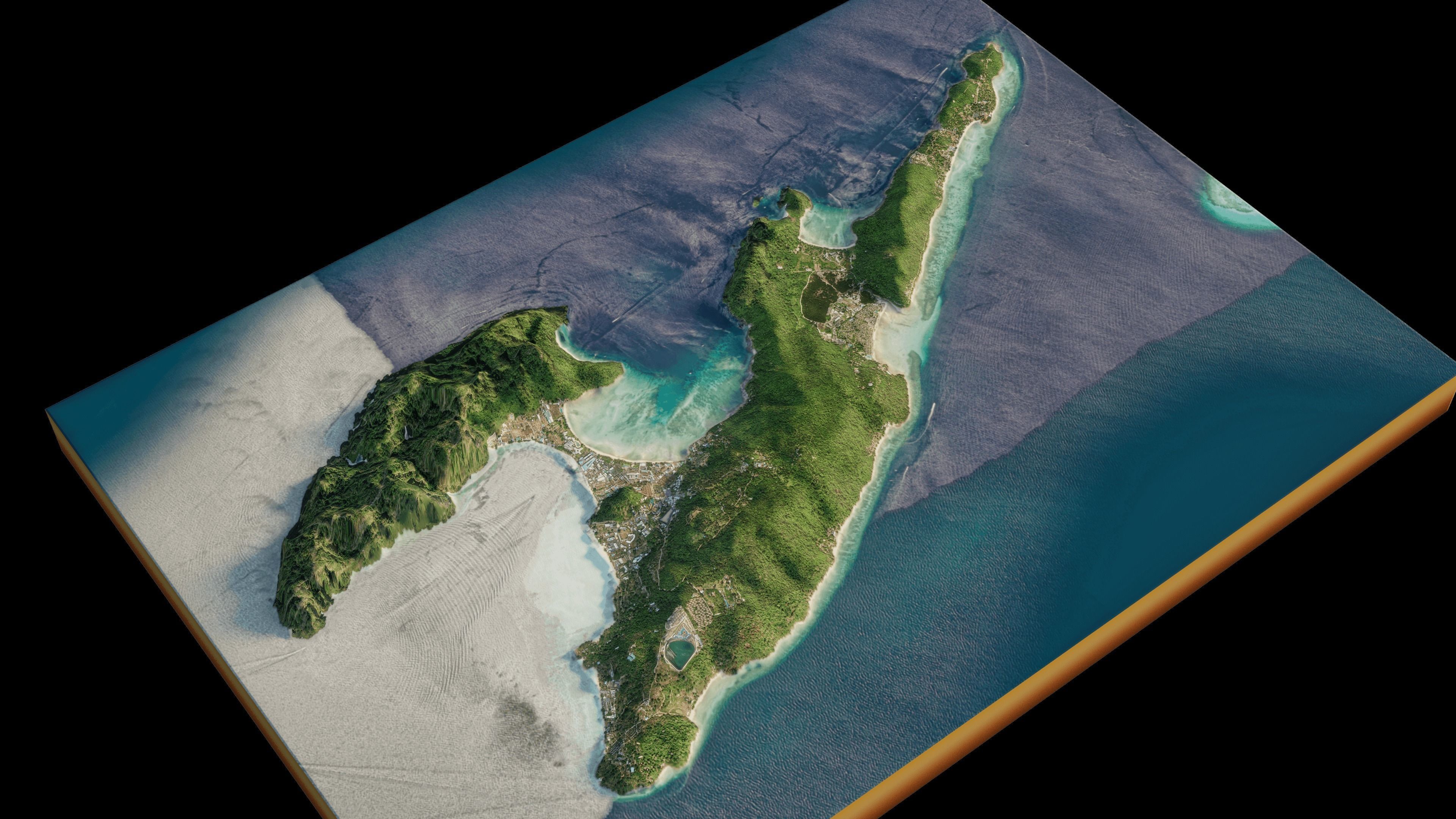 Two tropical islands connected in Thailand 3D model CGTrader
