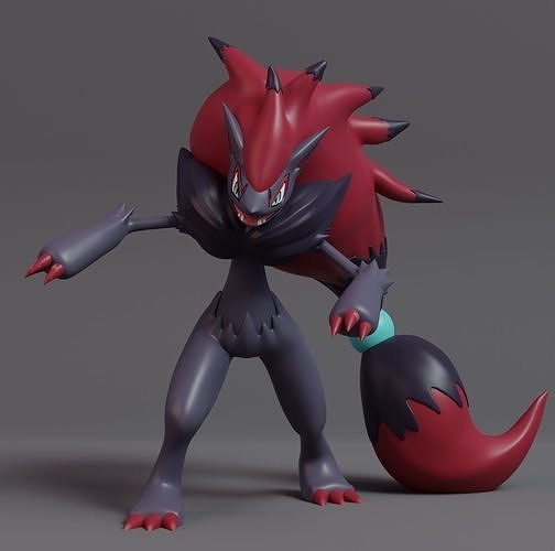 Pokemon Zoroark 3D model 3D printable CGTrader