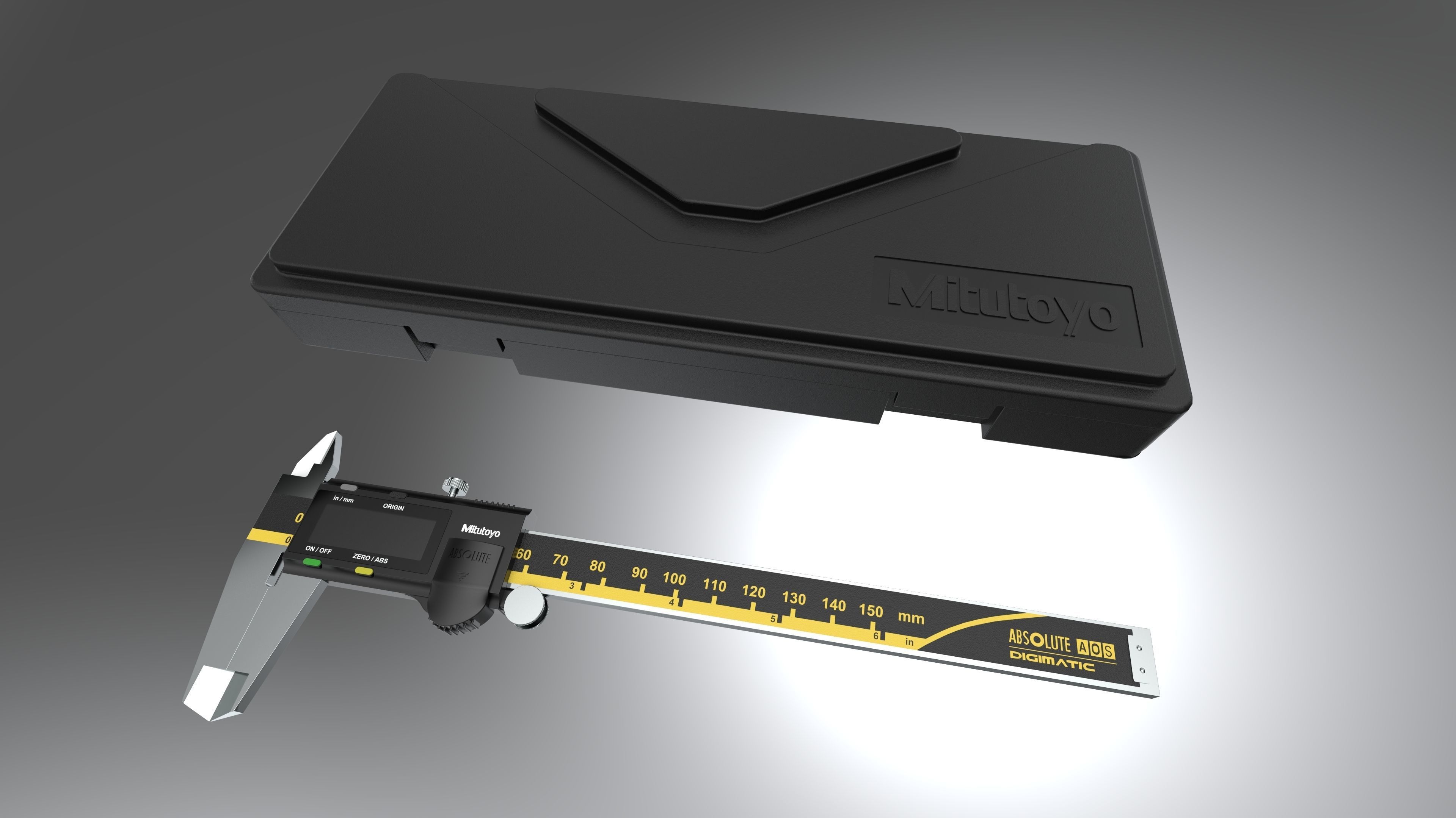 Mitutoyo Digital Caliper 3D model CGTrader