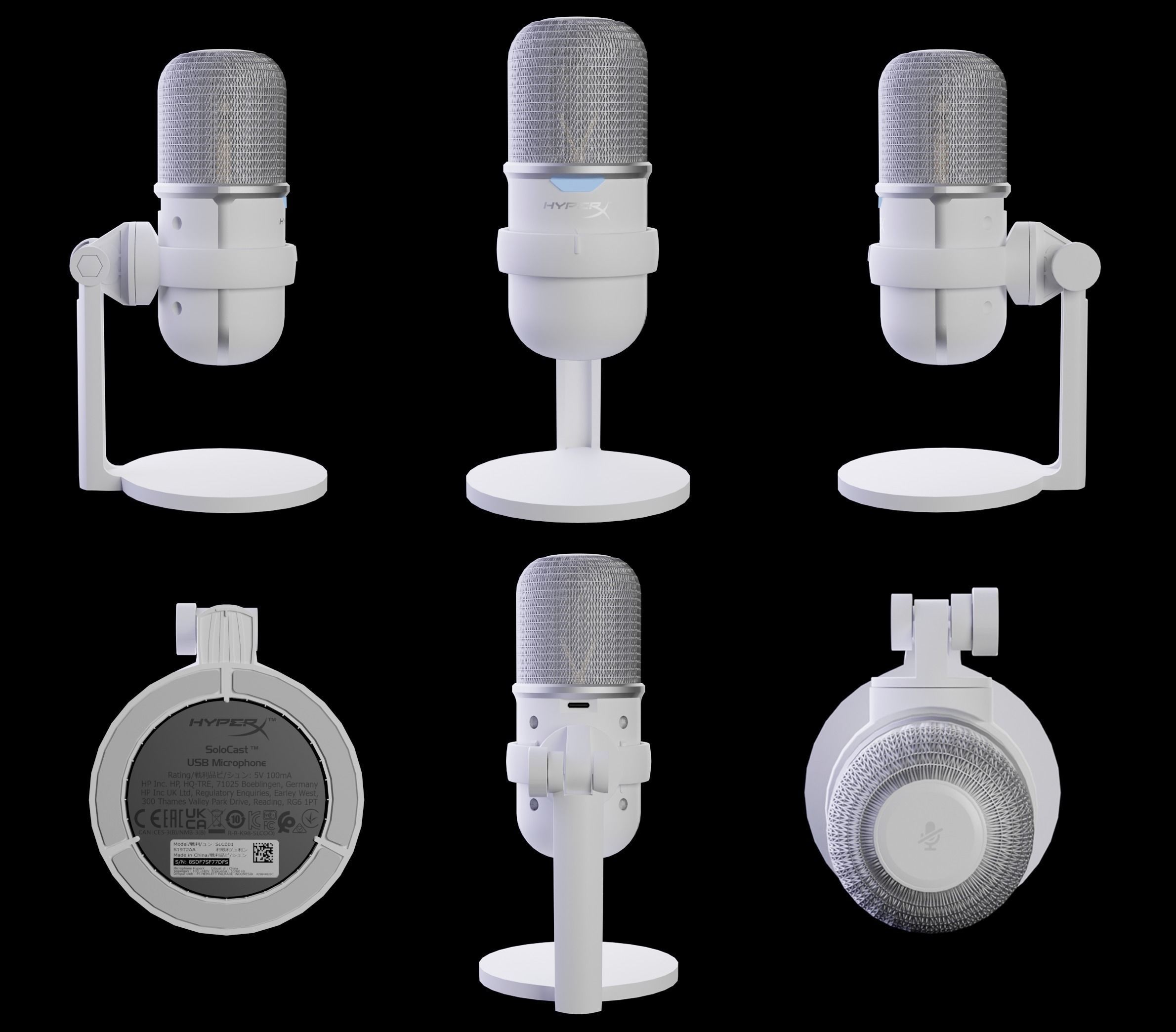 HyperX SoloCast White 3D model | CGTrader