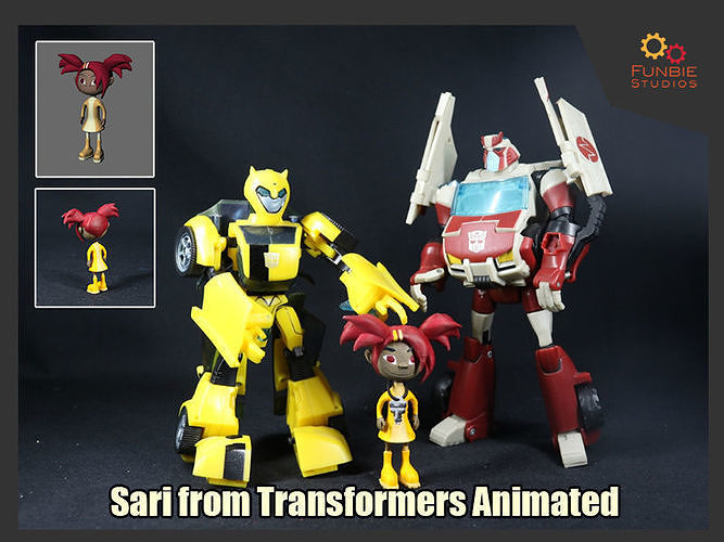 Sari from Transformers Animated 3D model 3D printable CGTrader