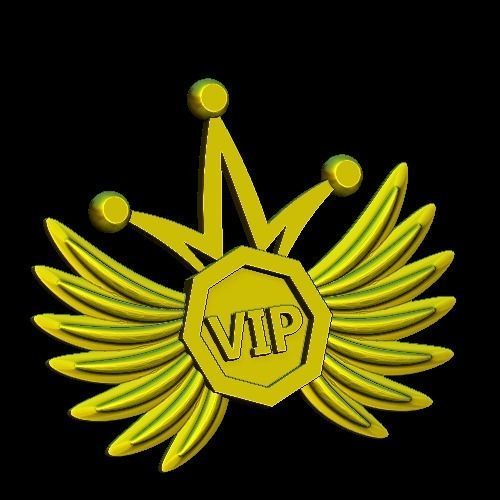 Logo VIP 3D model 3D printable | CGTrader