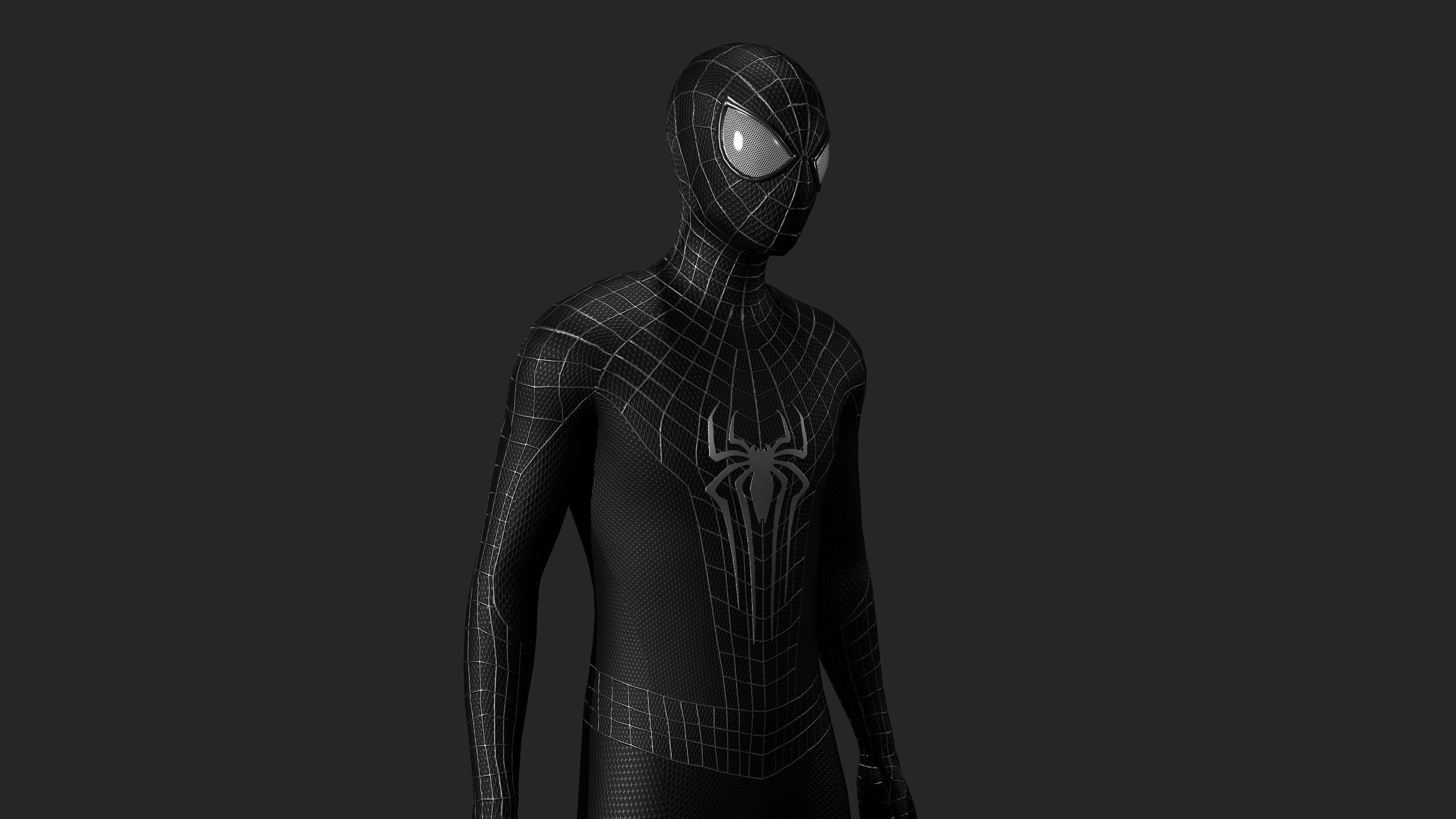 3D model The Amazing Spider-Man Black Suit VR / AR / low-poly | CGTrader