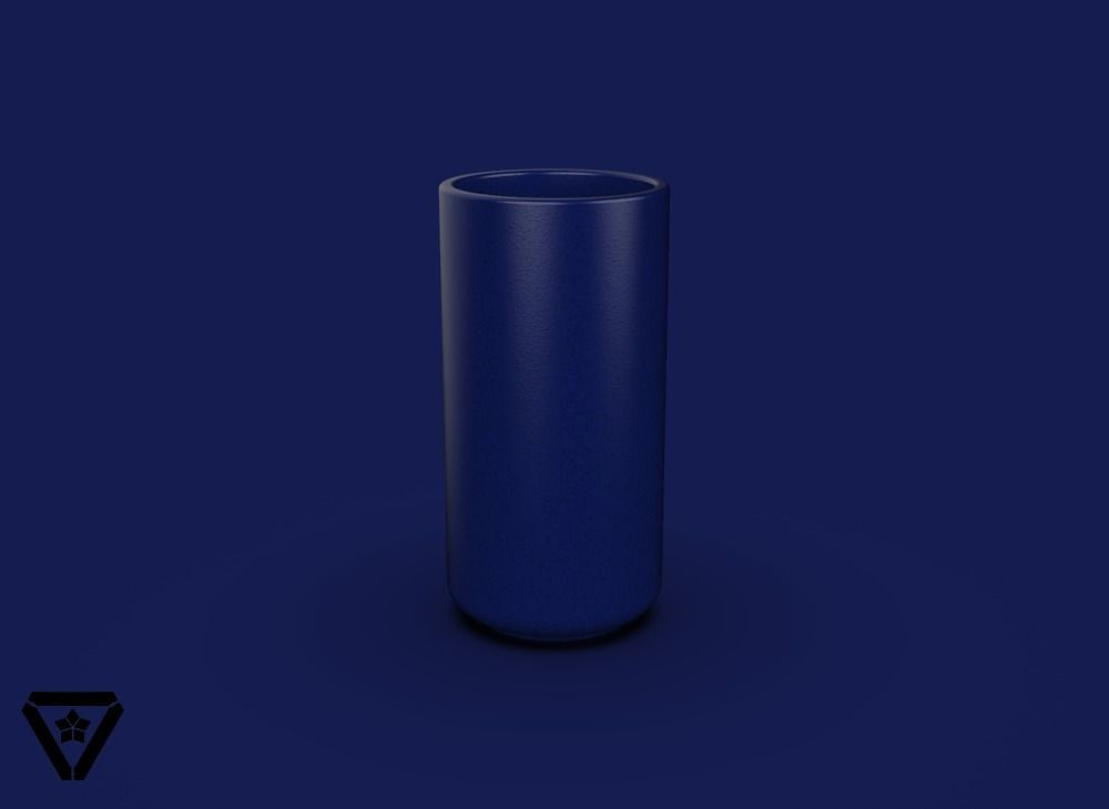 35 Cylinder Geometric Flower Pot V2 Vienna 3D model 3D printable CGTrader