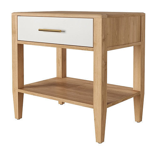 3D model Crate and Barrel Rio nightstand VR / AR / lowpoly CGTrader