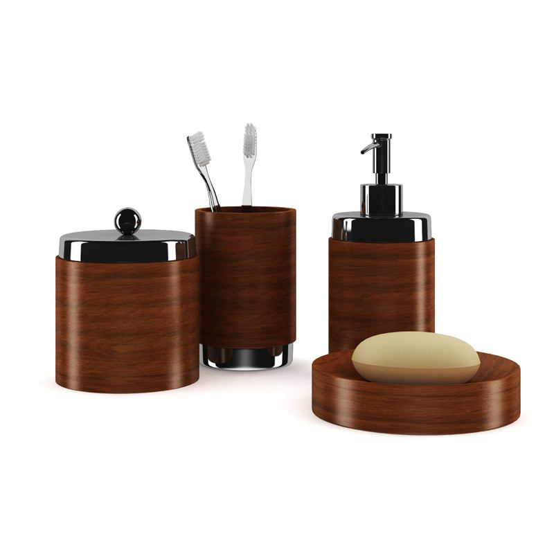 Wooden Bathroom Fixtures 3D model CGTrader