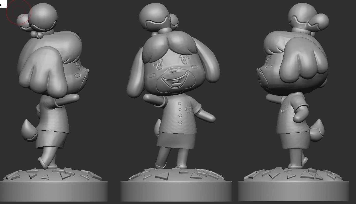 Isabelle Animal Crossing 3D model 3D printable CGTrader