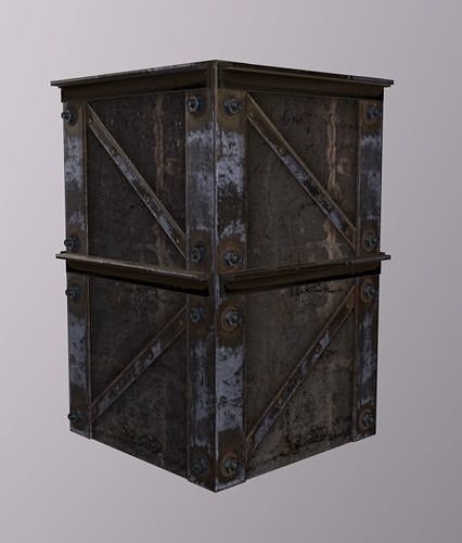 Crane Pillar Low-poly 3D model