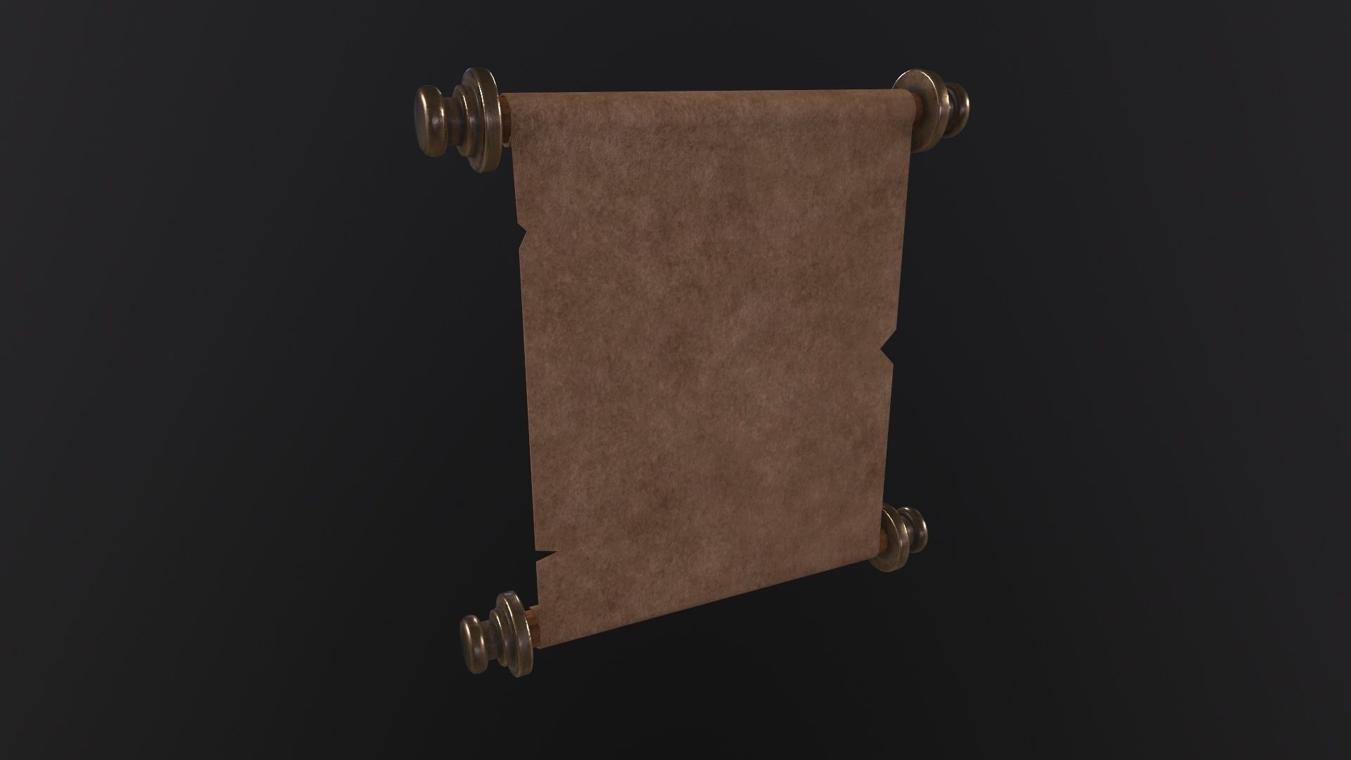 3D model Old Paper Scroll 3D Model VR / AR / low-poly | CGTrader
