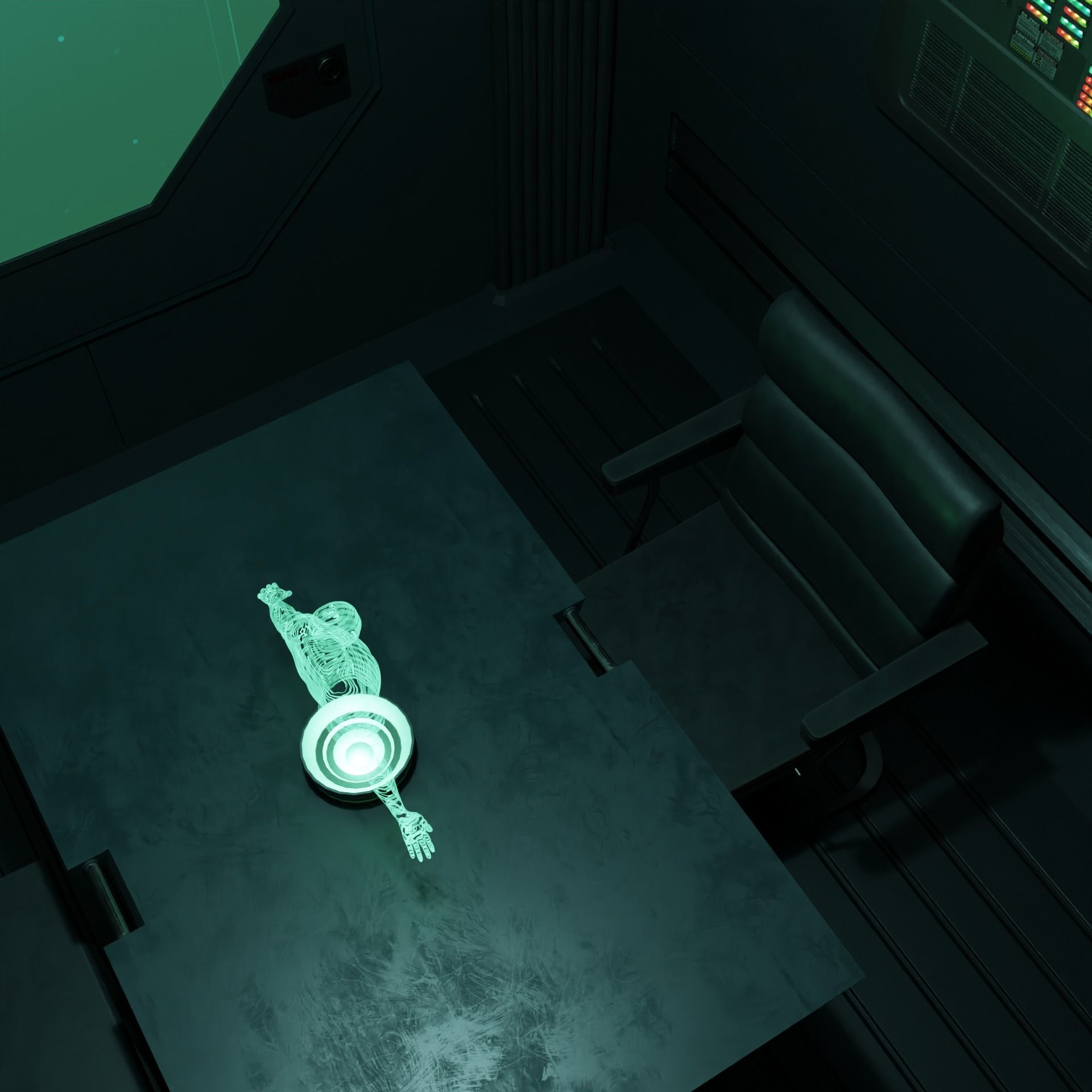 Futuristic Interrogation Room 3D model CGTrader