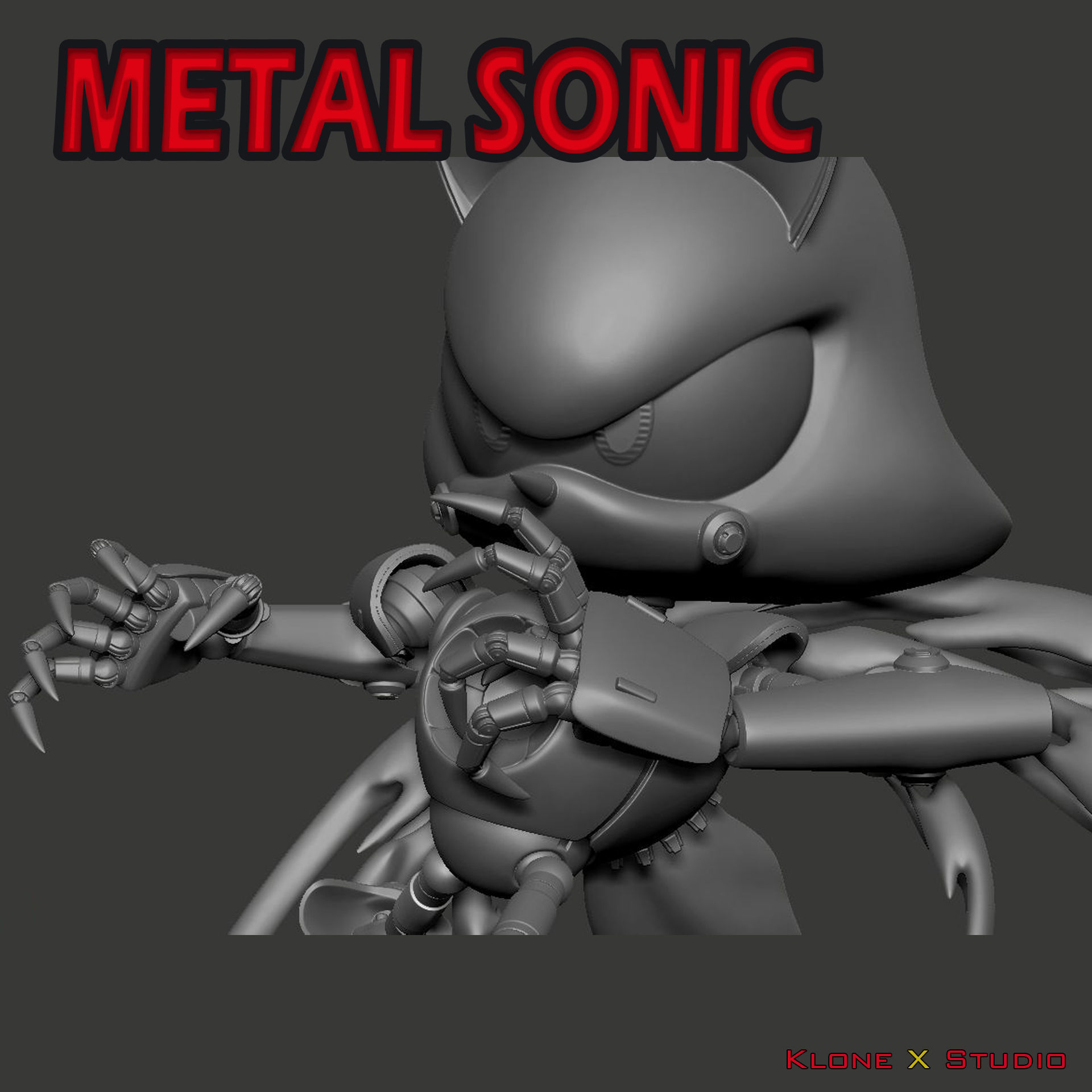 METAL SONIC 3D model 3D printable | CGTrader