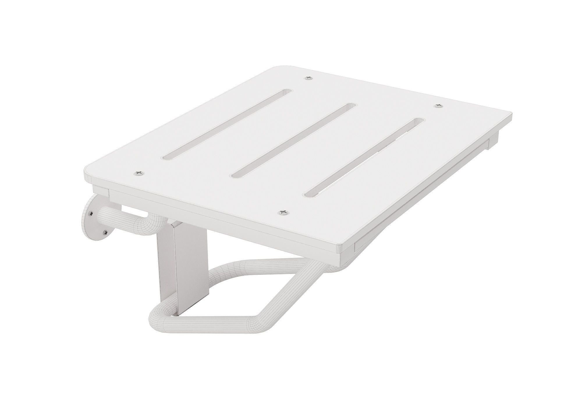 Folding Shower Seat B5191 3D model CGTrader