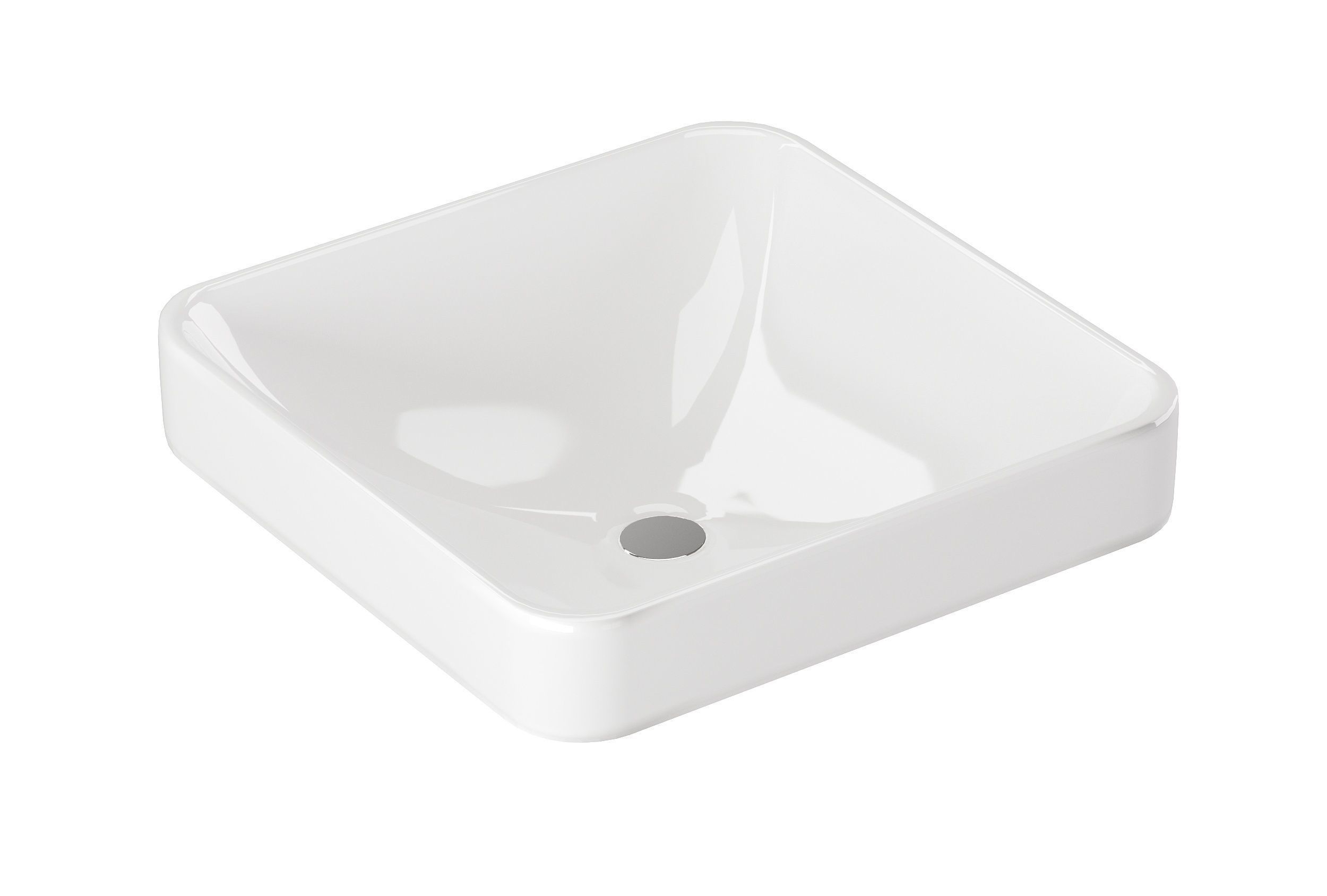 KOHLER K26617 Vox Square Vessel AboveCounter Bathroom Sink 3D model