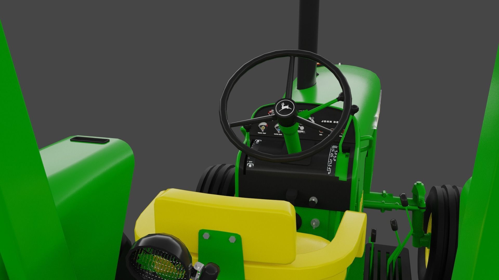 John Deere 4020 4010 4000 Synchroshift 3D model CGTrader