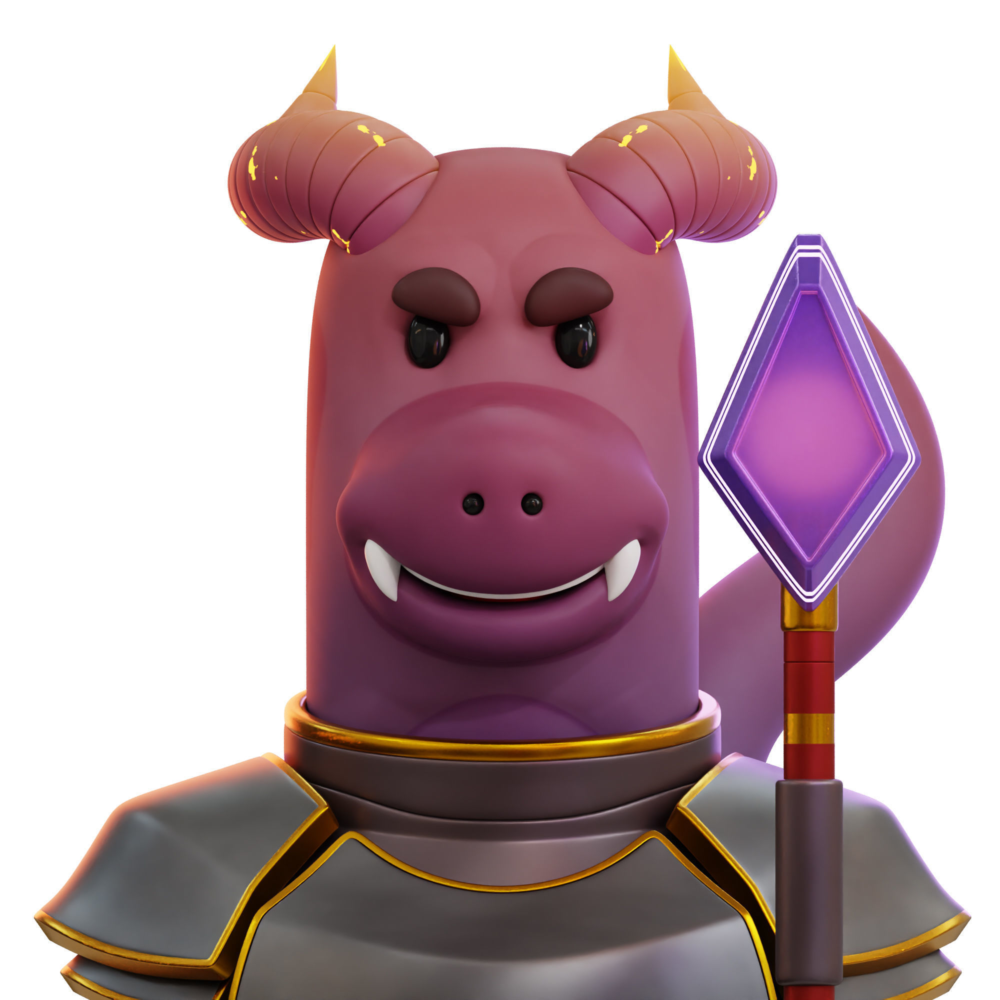 3D model Dragon Knight Avatar 3D Icon VR / AR / low-poly | CGTrader