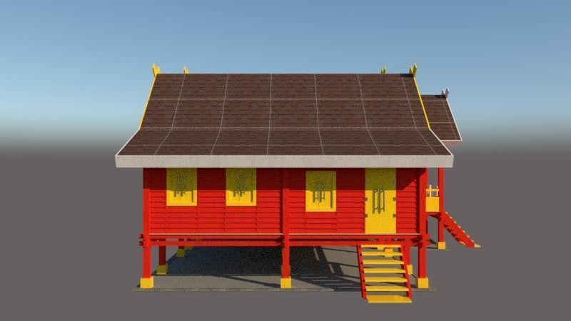 rumah-tradisional-melayu-selangor-darul-ehsan-free-3d-model-3d