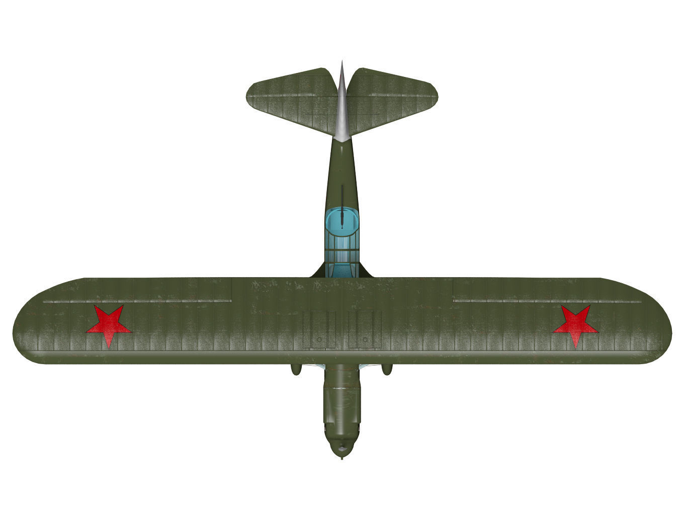 Polikarpov RZ 3D model CGTrader