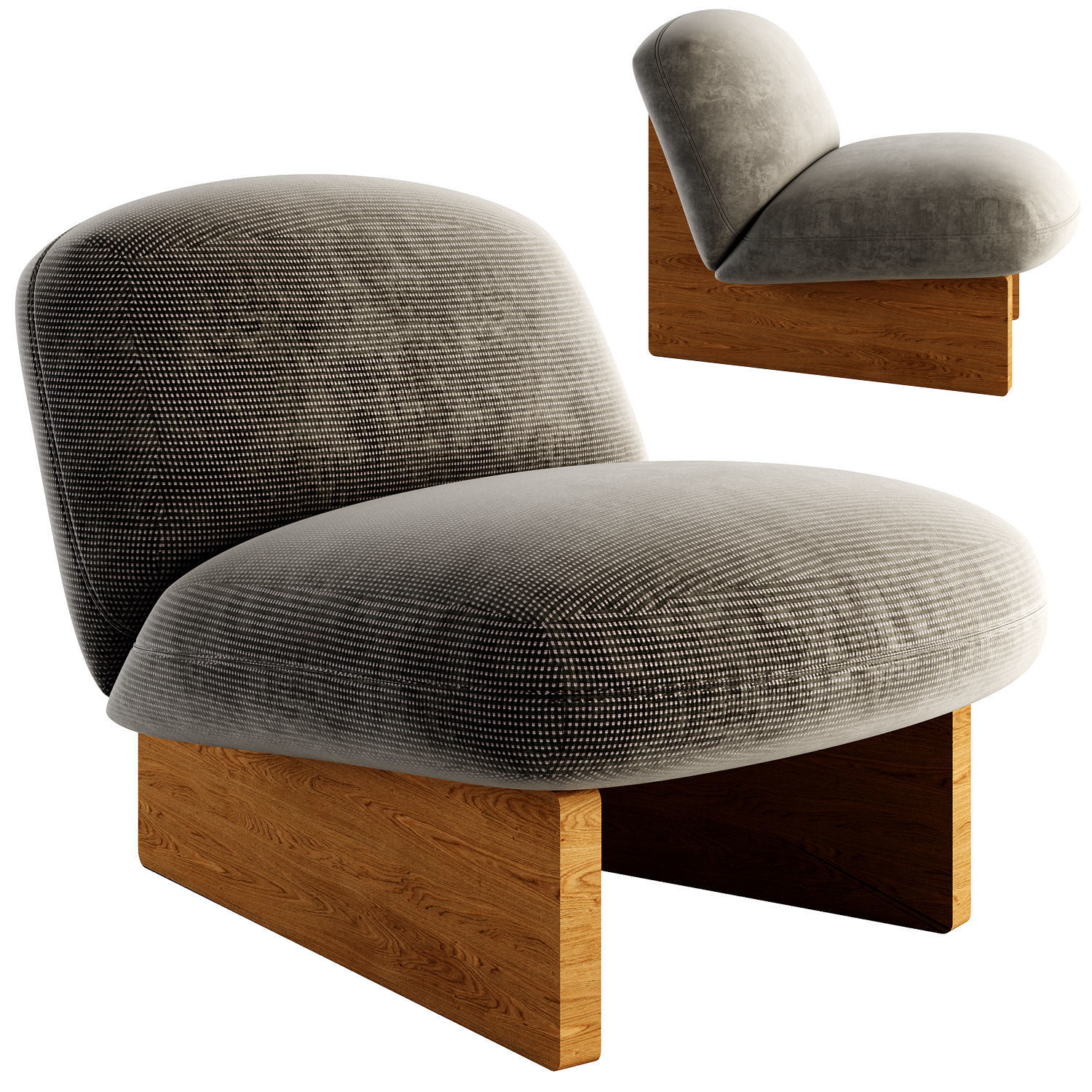 Jardan Ziggy Armchair And Ottoman 3D model CGTrader