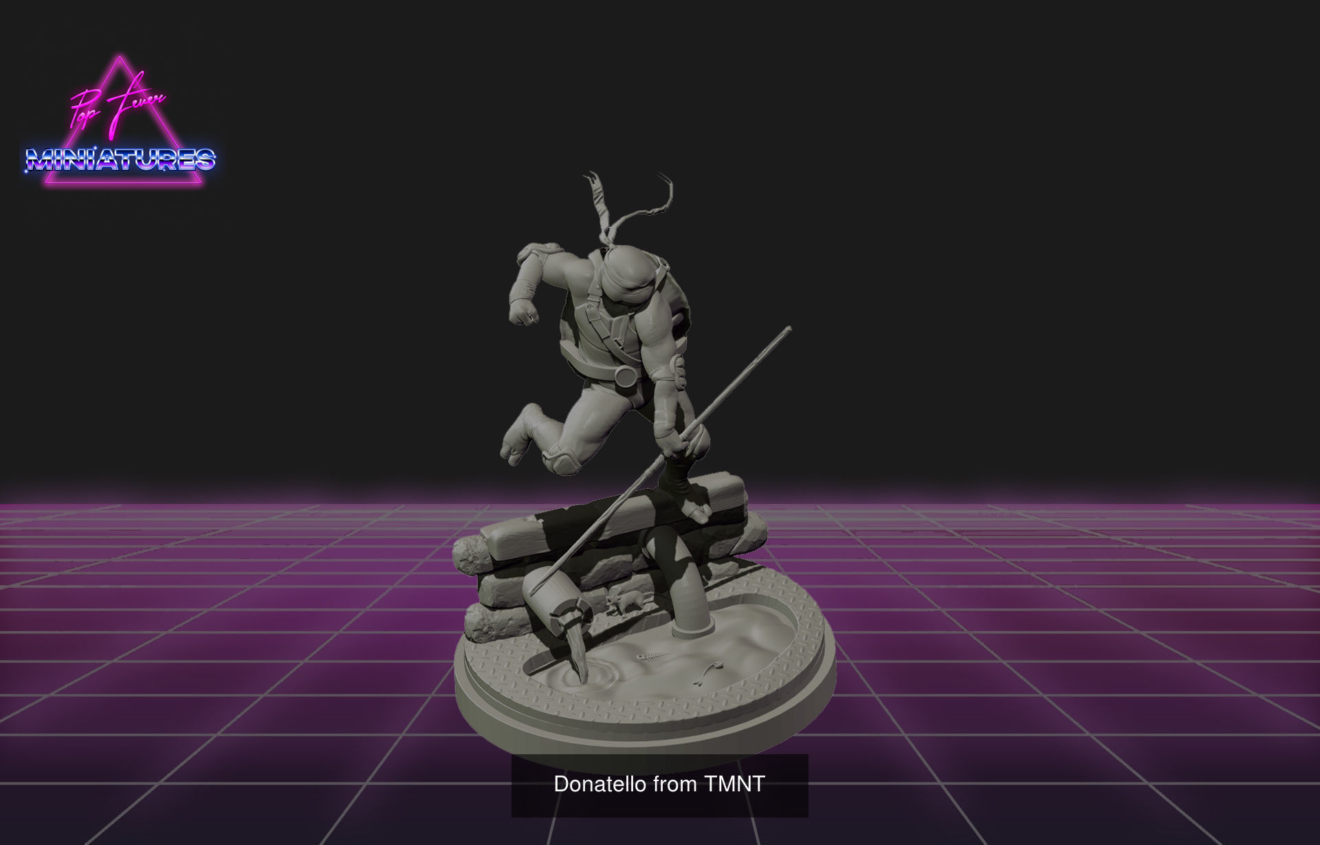 Tmnt miniatures 3d model collection cgtrader
