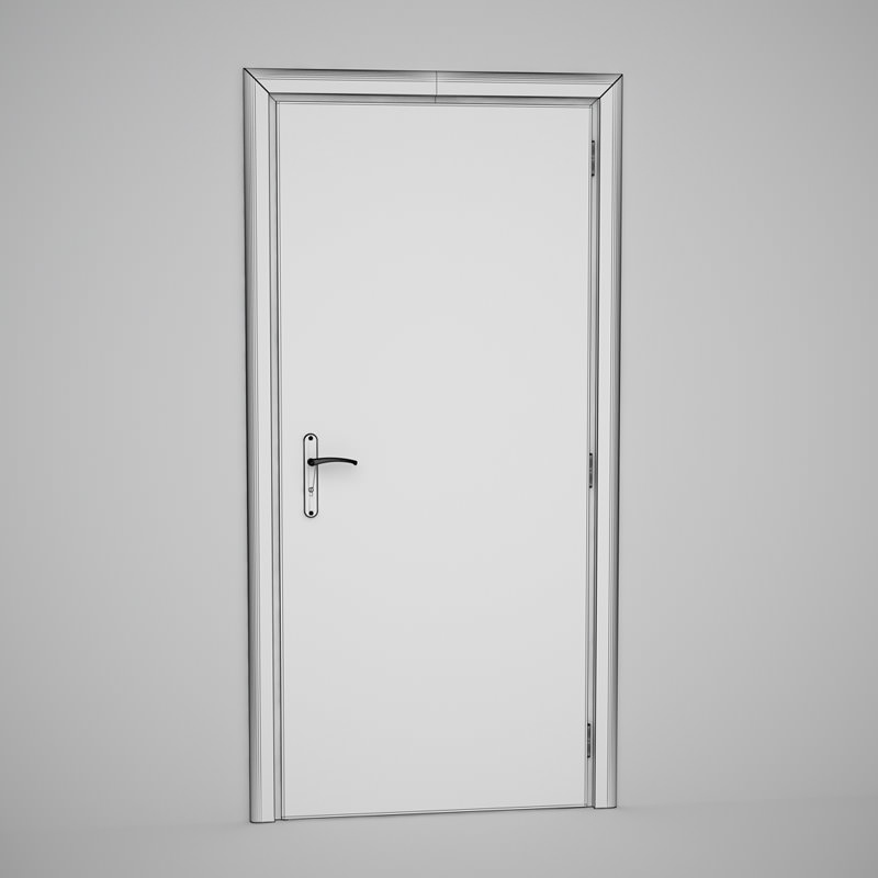 CGAxis Door 3D model