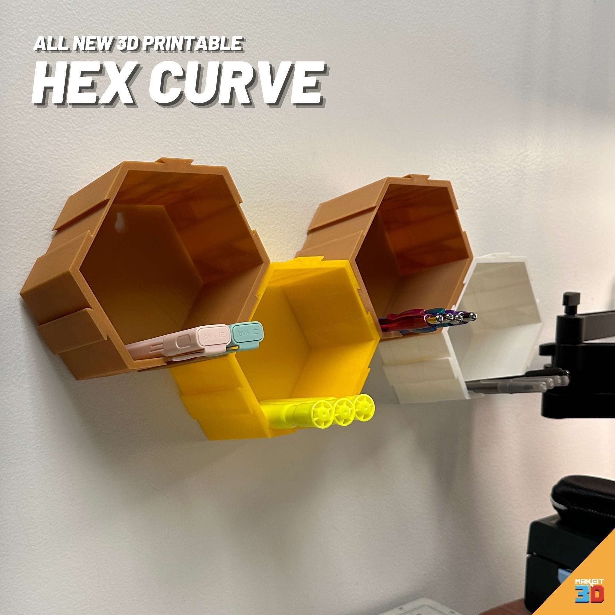 3D Printable Ultimate Hex Shelf Collection 3D model 3D printable CGTrader