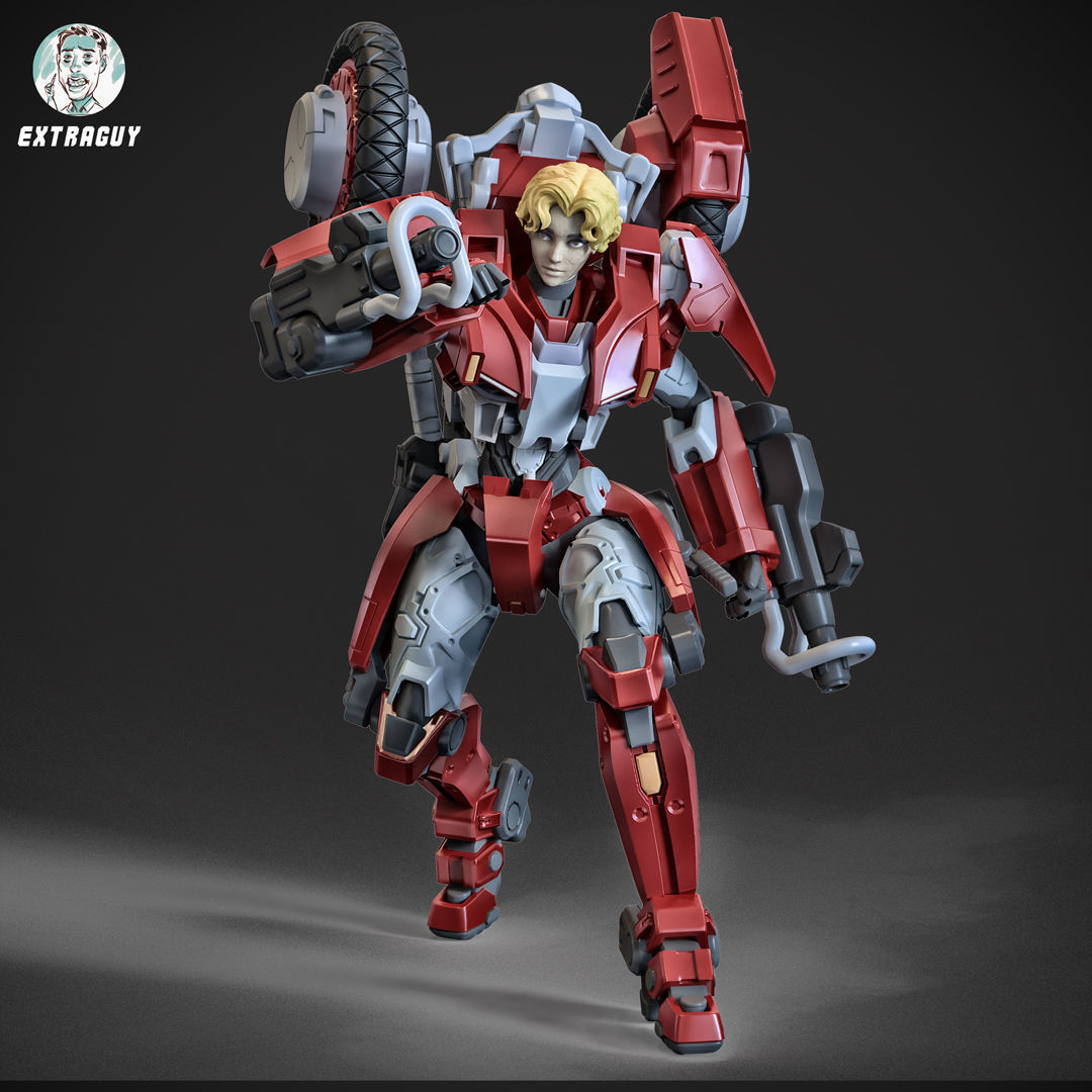 Scifi Ride Bike Mech 32mm 3D model 3D printable | CGTrader