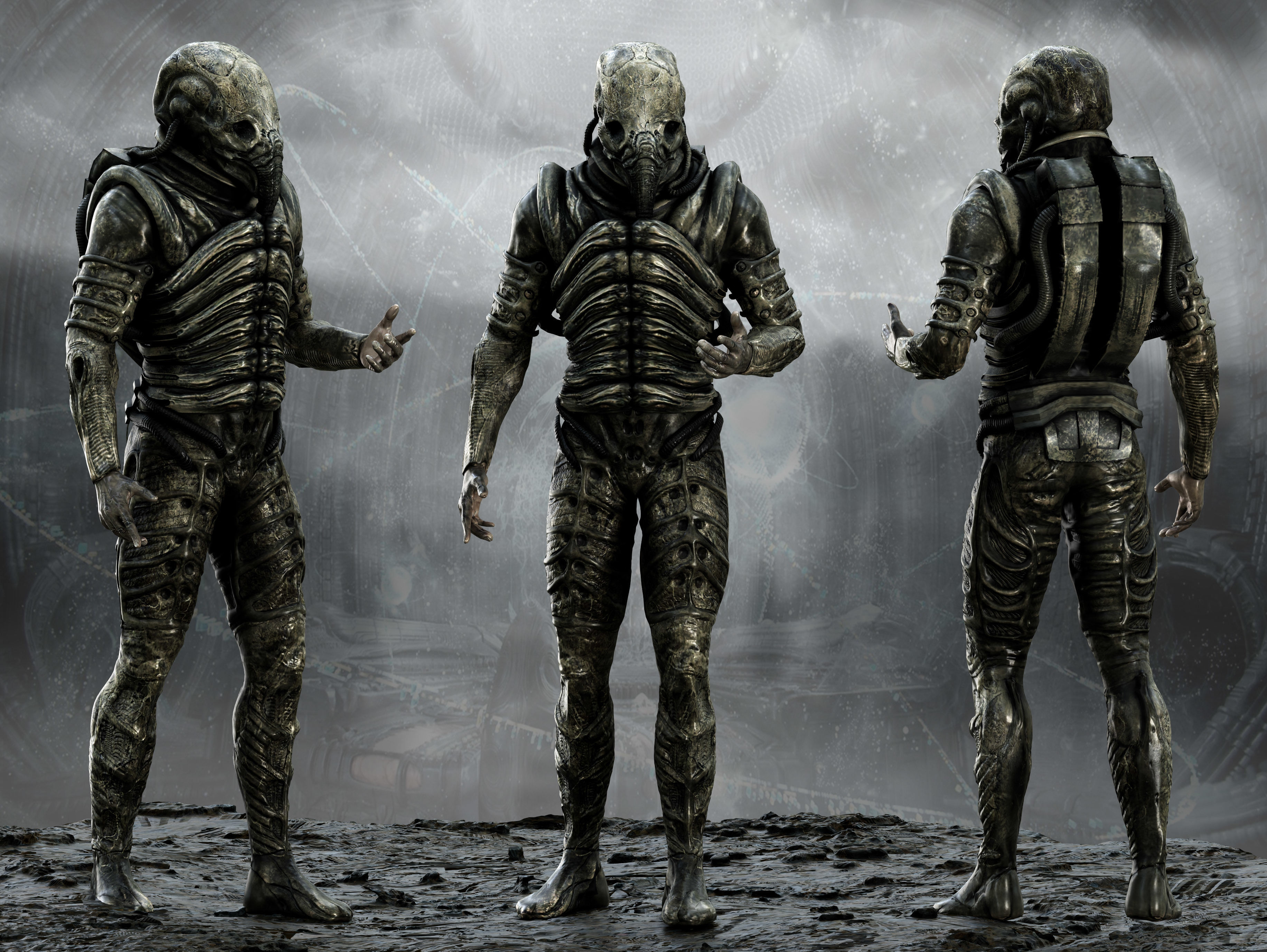 3D model Prometheus Space Jockey VR / AR / low-poly rigged | CGTrader