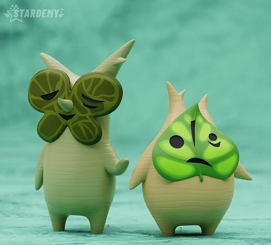 Koroks Miniatures from Zelda 2 types Wind Waker 3D model 3D printable