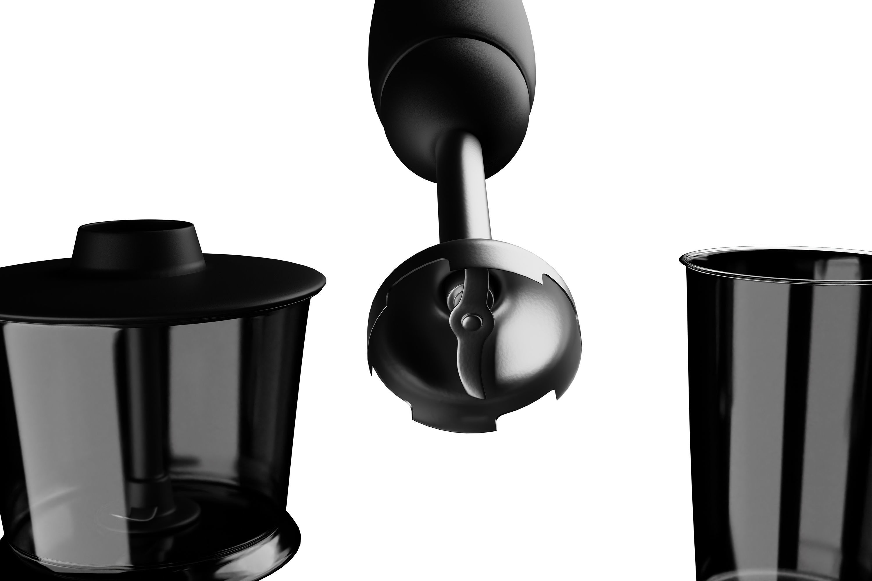 Hand Blender Kitchen Appliance 3D model CGTrader