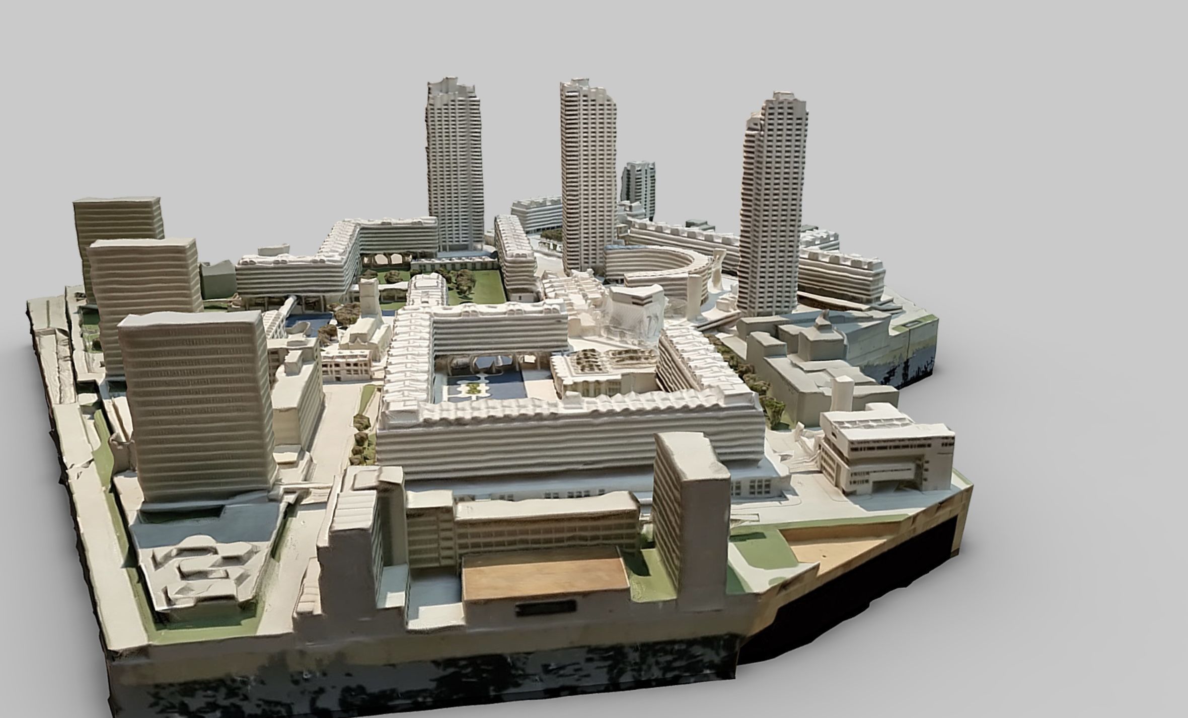 3d Barbican Estate Model 3D model | CGTrader
