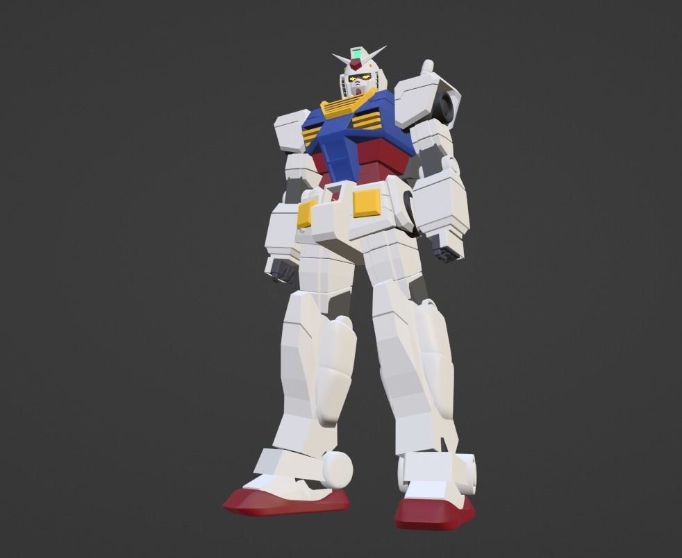 RX-78-2 Gundam 3D Model 3D model rigged | CGTrader