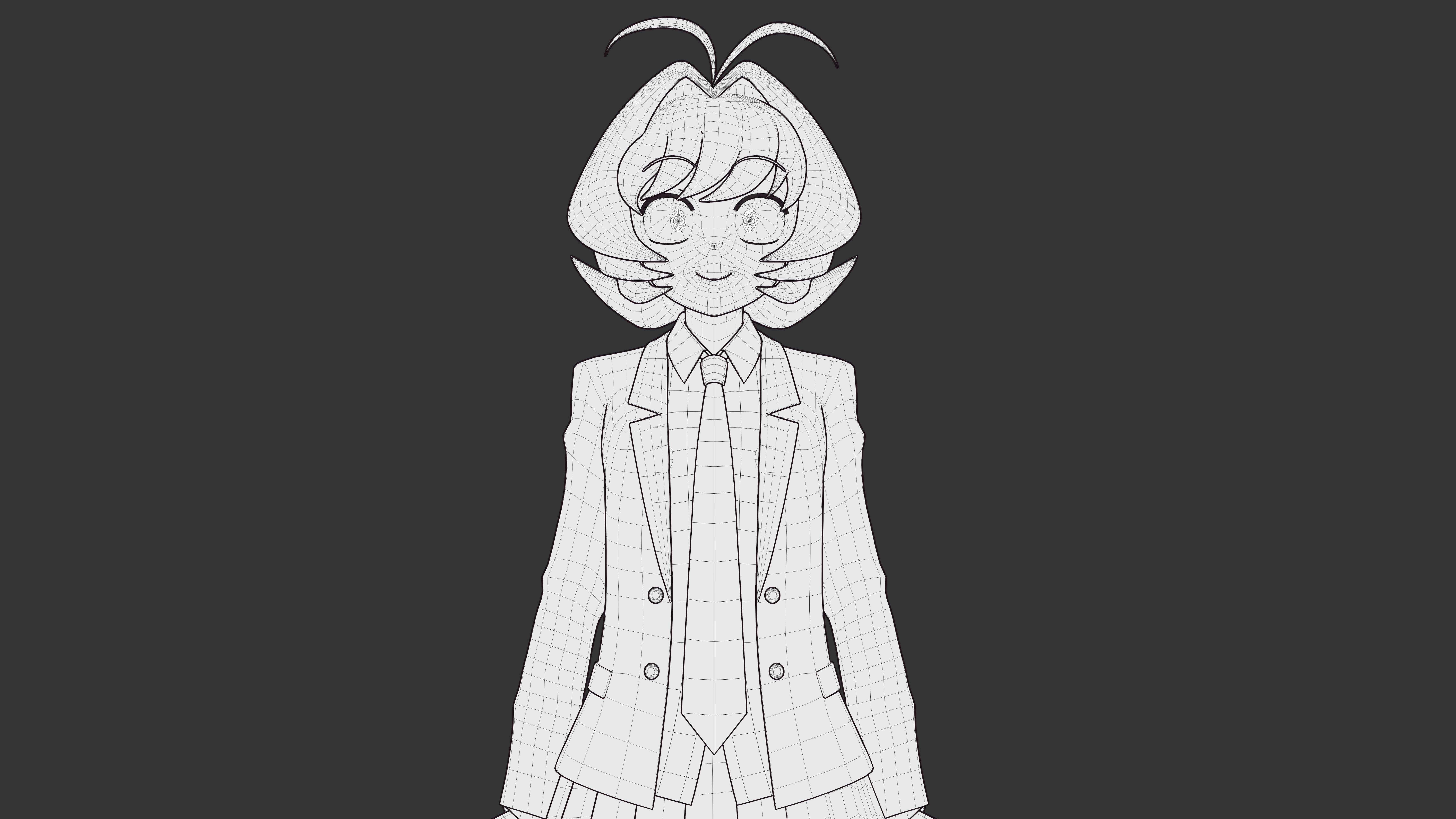 3D model Najimi Osana - Komi Cant Communicate - 3D Model Blender VR ...